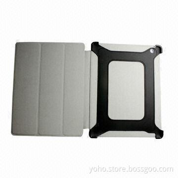X Serious PU Skin Leather Cover for New iPad with Multi-function for Silicone Material